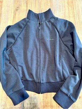 Nike x SKIMS Matte Tricot Track Jacket - Obsidian Black - Size Medium